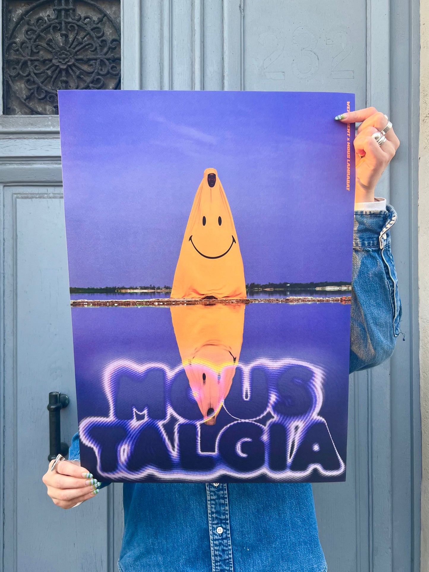 Poster "Reflecting My Happiness " Moustalgia x Wepresent