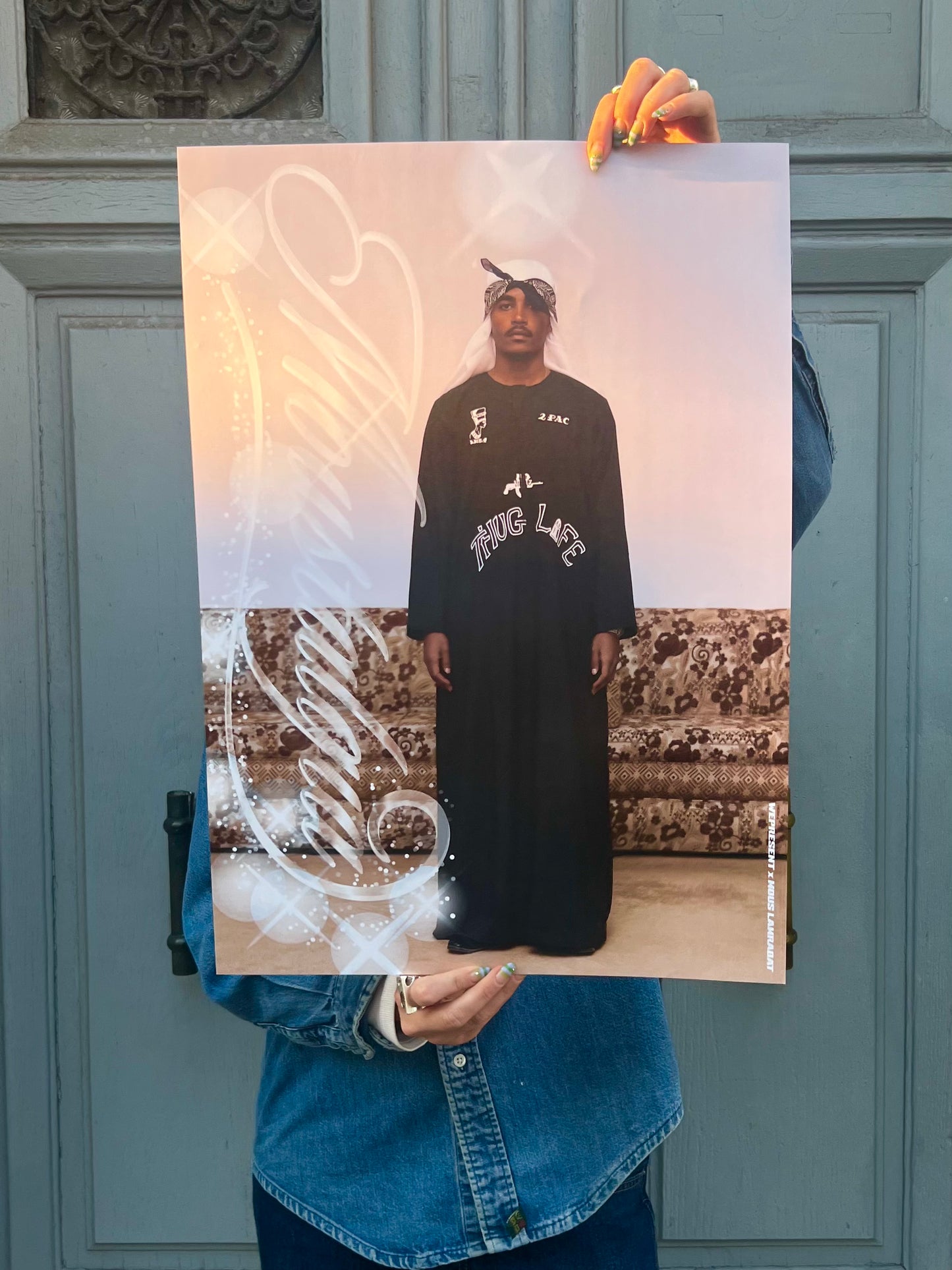 Poster "Moolay Shakur" Moustalgia x Wepresent 40X60cm