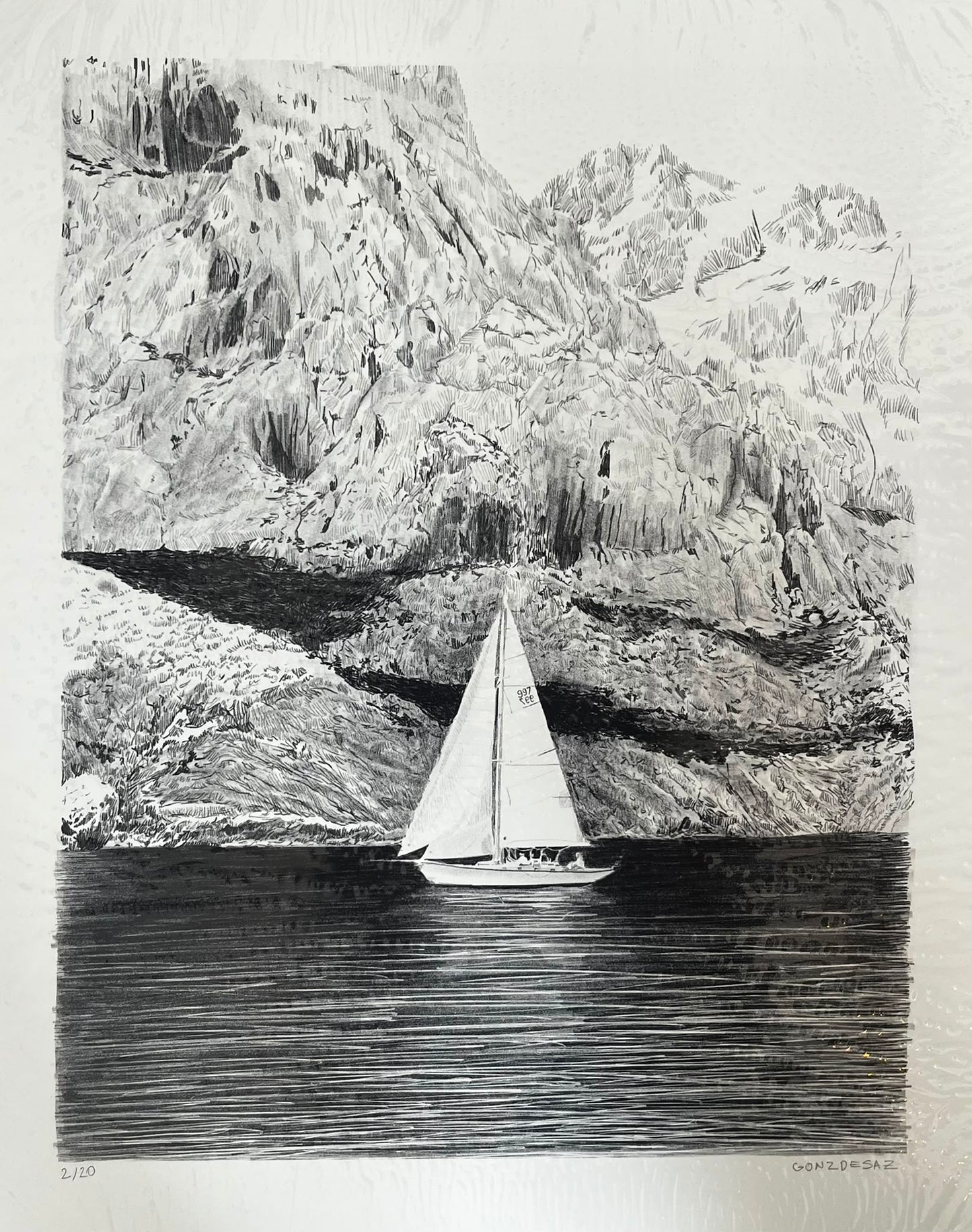 Dessins - Gonzague de Sazilly - "Le Voilier"