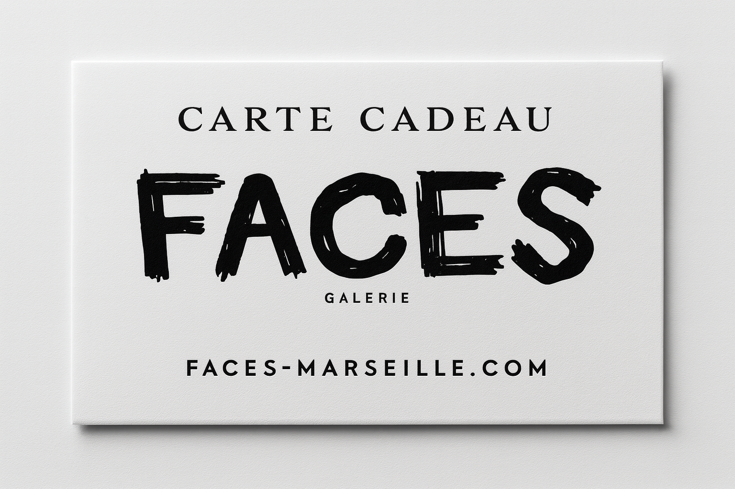Carte Cadeau Faces