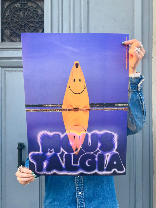 Poster "Reflecting My Happiness " Moustalgia x Wepresent