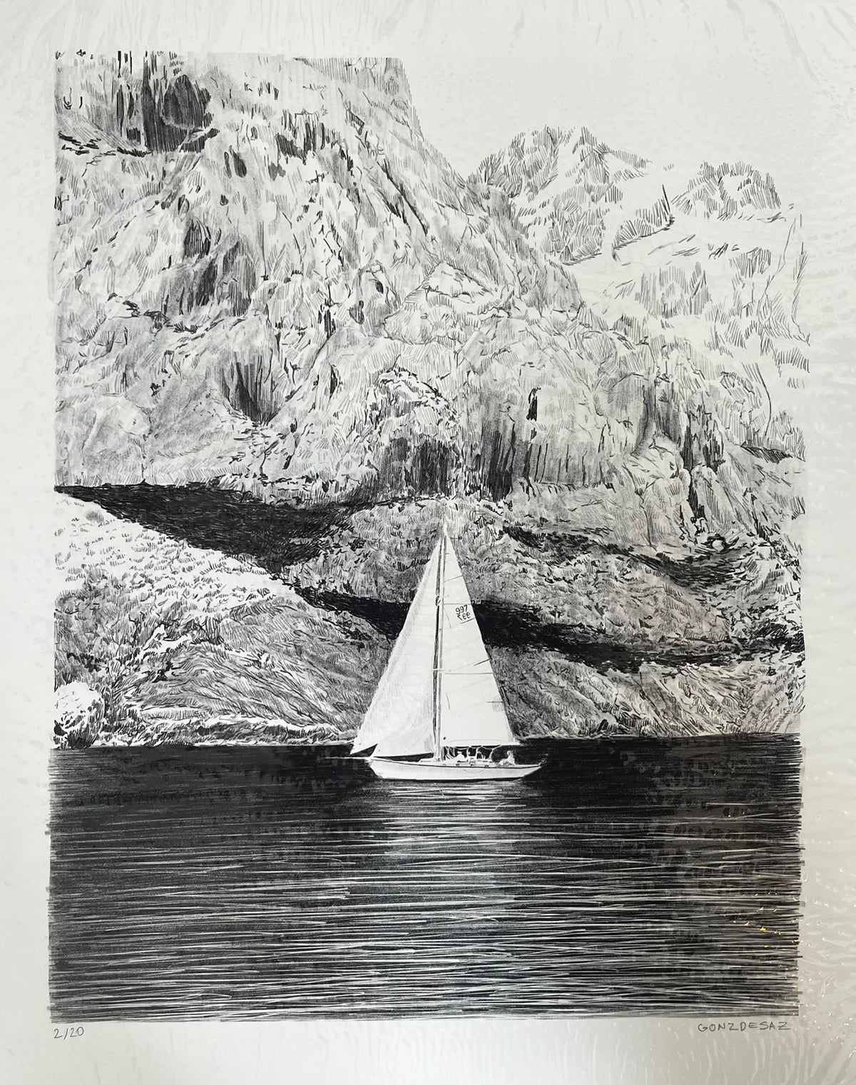 Dessins - Gonzague de Sazilly - "Le Voilier"