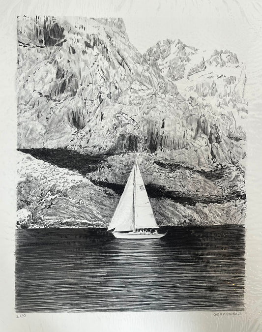 Dessins - Gonzague de Sazilly - "Le Voilier"