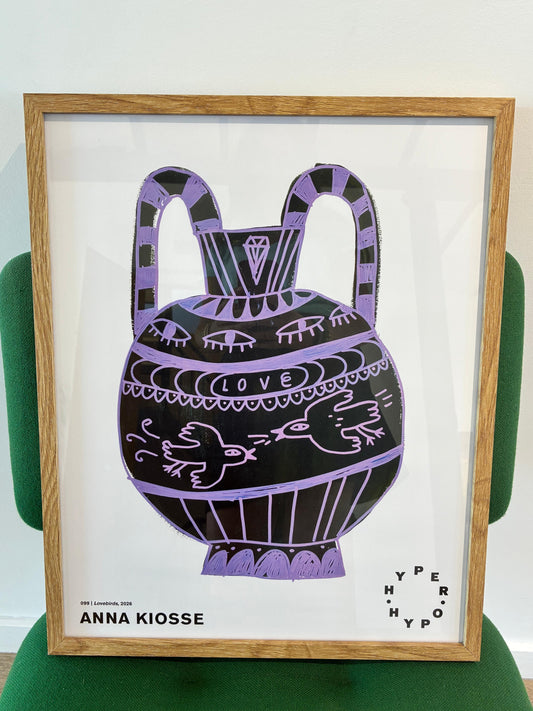 Poster encadré 099 Lovebirds, 2026 - Anna Kiosse