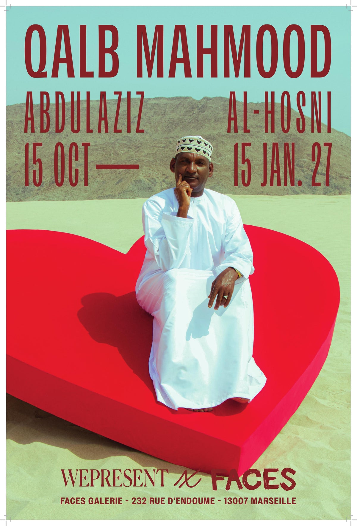 Poster - Abdulaziz Al-Hosni "My heart is Mahmood" - 40x60